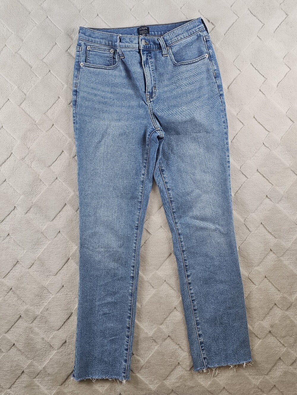 J. Crew Straight Leg Jeans Womens 29T Light Wash Blue Denim